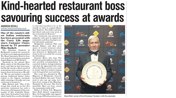 Bridgnorth Journal 26th November 2021