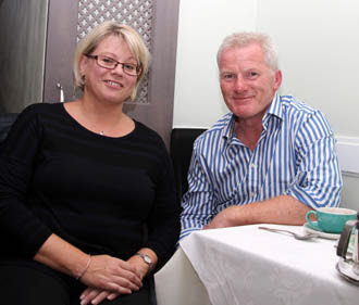 Bridgnorth Residents Rob and Lindsey Mulhern at Himalya Tandoori Bridgnorth