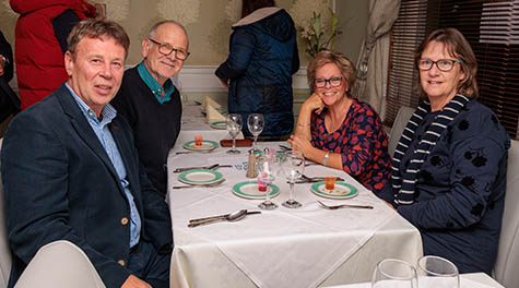 Jenny and Keith Alderson with Wendy and Chris Yates